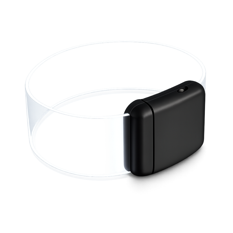 Pulsera Magenet Negro LED