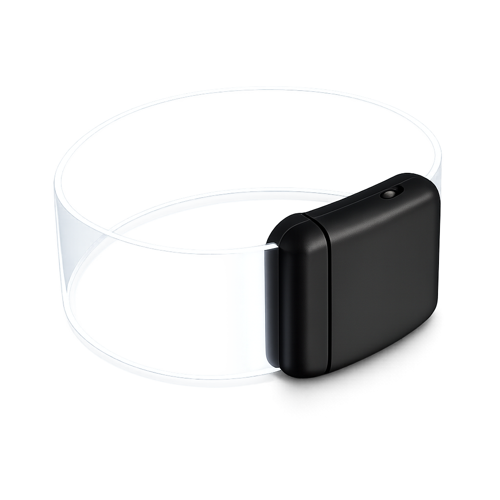 Pulsera Magenet Negro LED